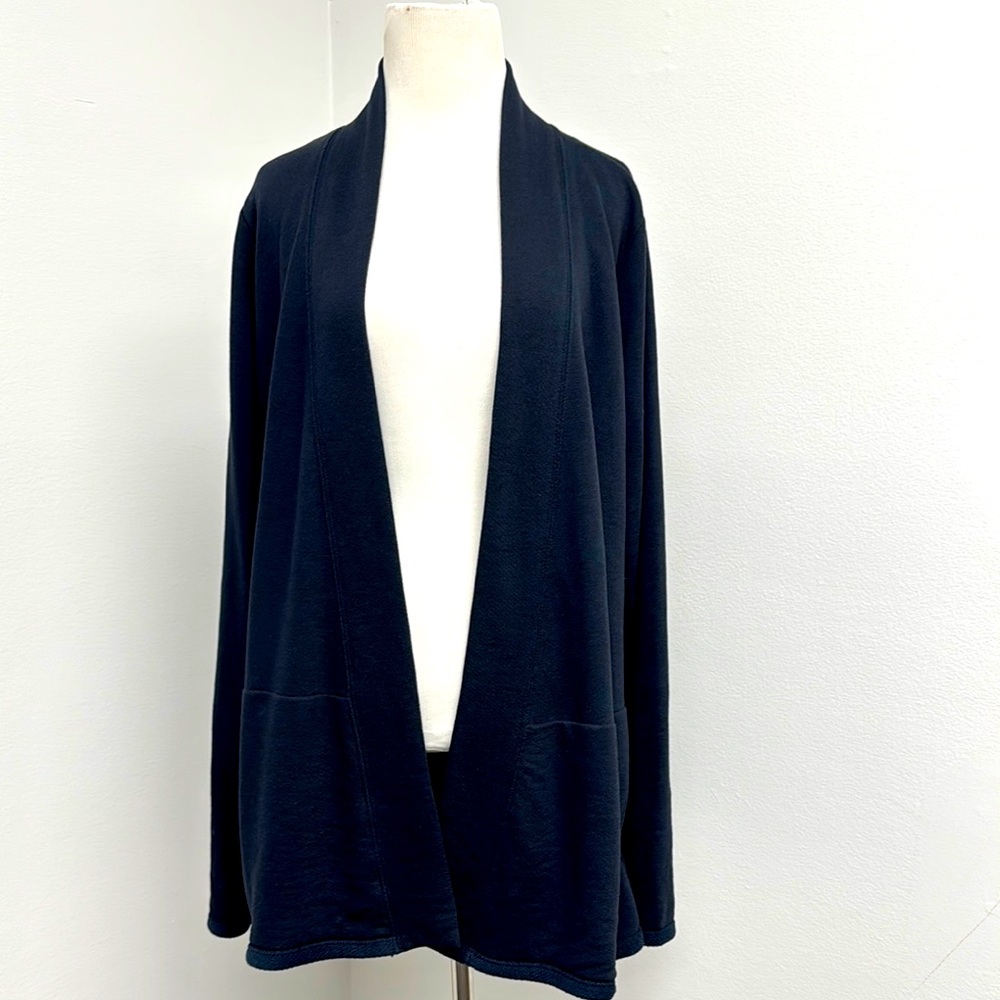 Anthropologie Blue Cardigan Sweater Open-Front Knit